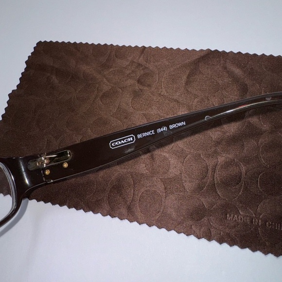 Coach Eyeglasses Authentic Frames Bernice 844 130 MM Brown - Picture 3 of 8